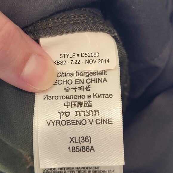 Marmot Mens 36x32 Green Pants Jeans Cotton Cargo - Picture 11 of 12